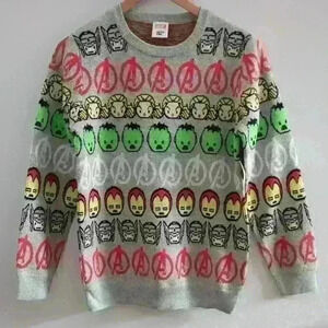 AMAZON ESSENTIALS | Kids Marvel Grey  Long Sleeved Cotton Sweater